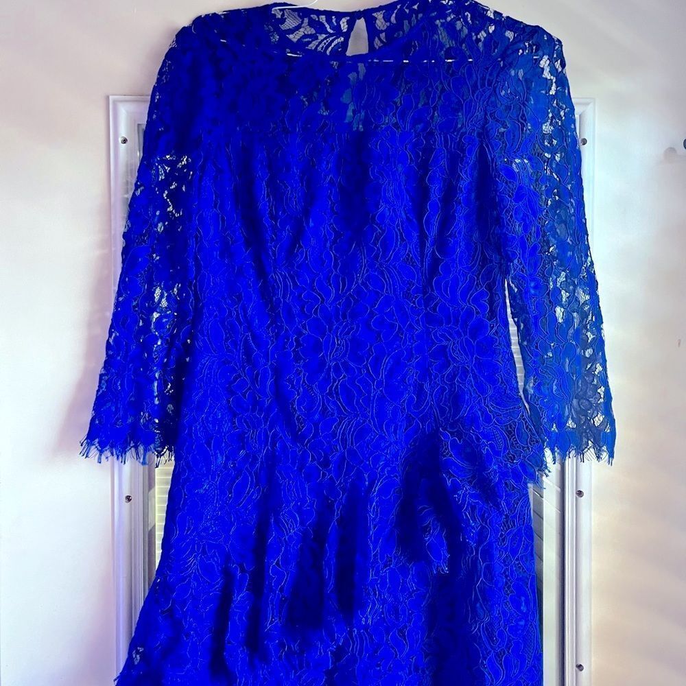 Eliza J BLue Lace Dress Size 10